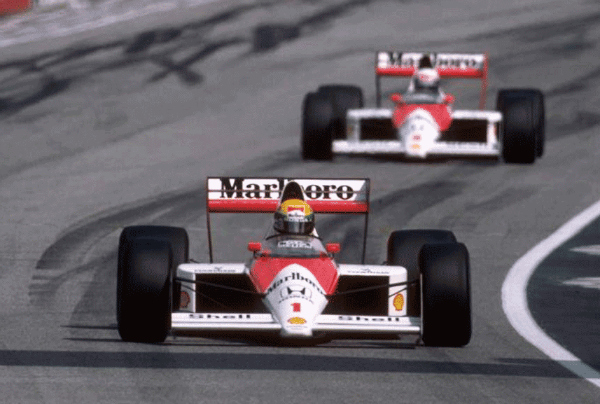 Senna Prost Imola 1989