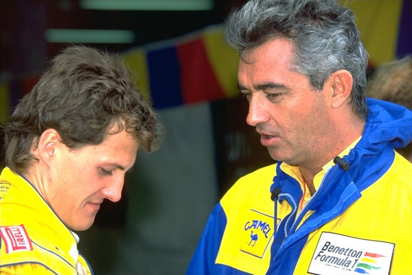 Michael Schumacher Flavio Briatore Barcelone 1991