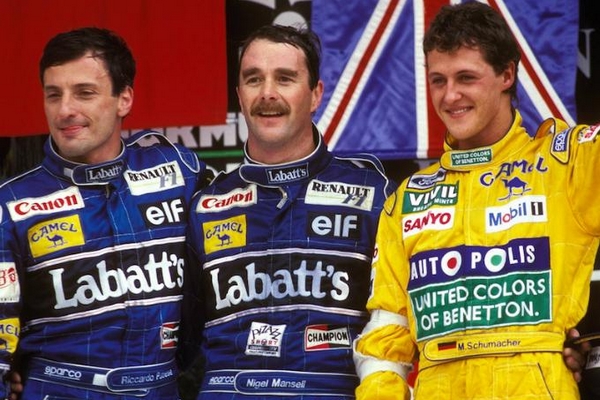 Schumacher Mexico 1992 podium