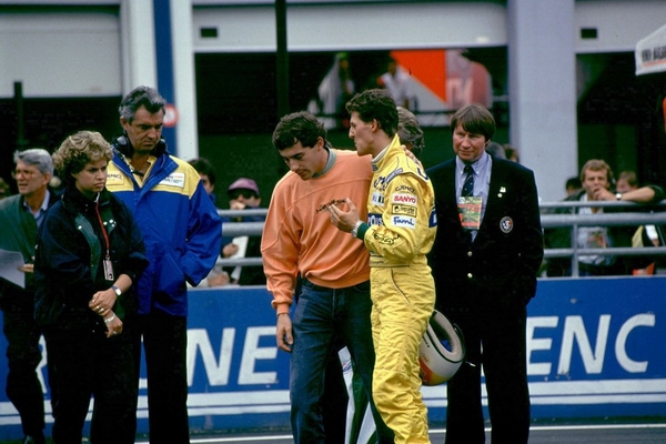 Schumacher Senna France 1992