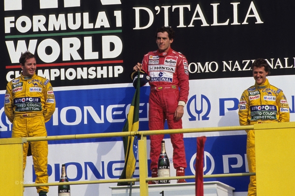 Michael Schumacher podium Monza 1992