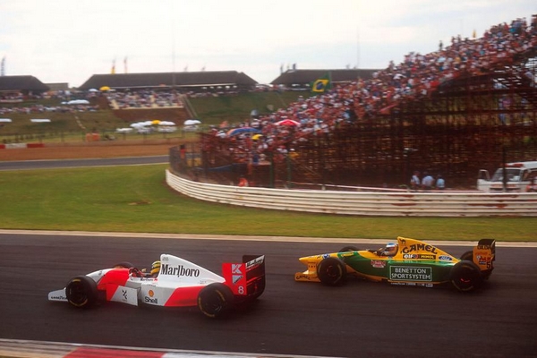 Senna Schumacher Kyalami 1993
