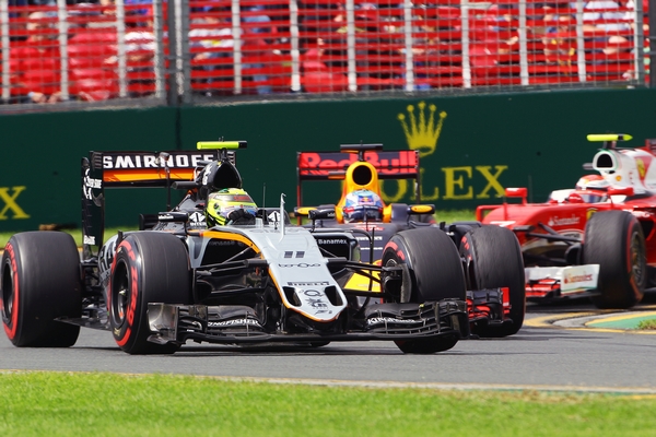 Perez Ricciardo Raikkonen Australie 2016