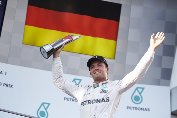 Nico Rosberg départ podium