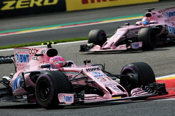 Force India flop Belgique 2017