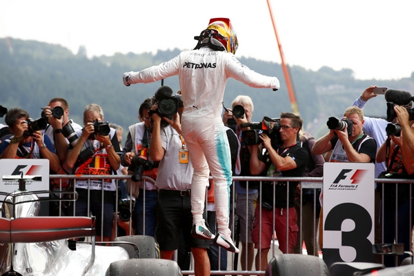 Lewis Hamilton the top Belgique 2017