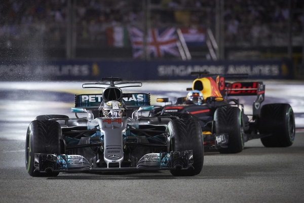 Lewis Hamilton course Singapour 2017