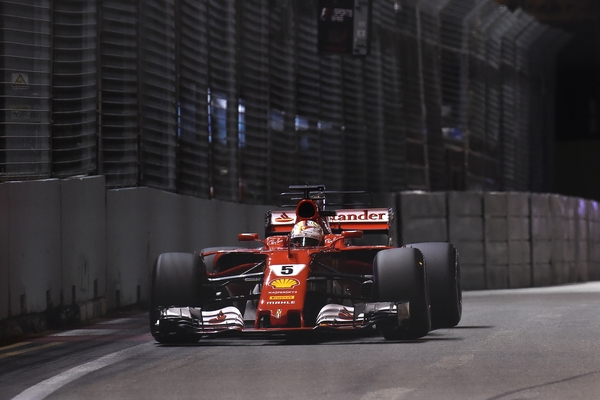 Sebastian Vettel qualification Singapour 2017