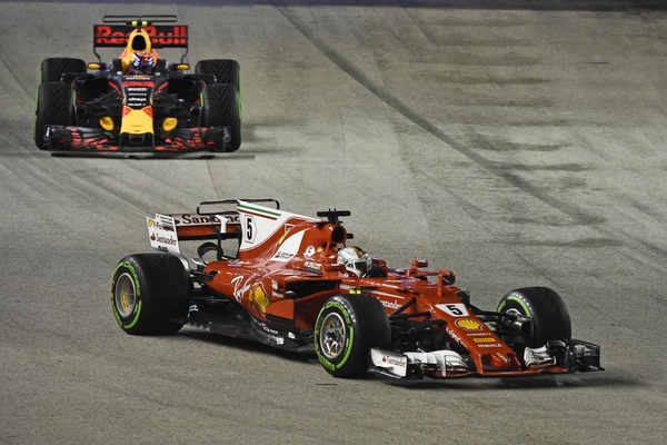 Sebastian Vettel the flop Singapour 2017