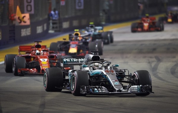 Lewis Hamilton course Singapour 2018