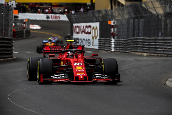 Charles Leclerc course Monaco 2019