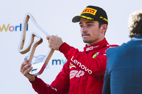 Charles Leclerc podium Autriche 2019